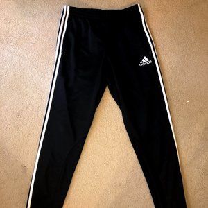 Women's size medium Black and white Adidas pants